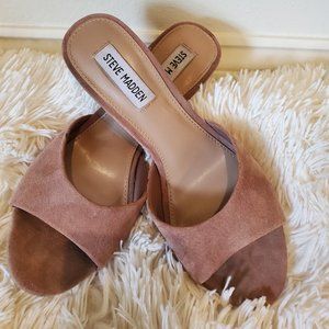 Steve Madden blush slip on heels